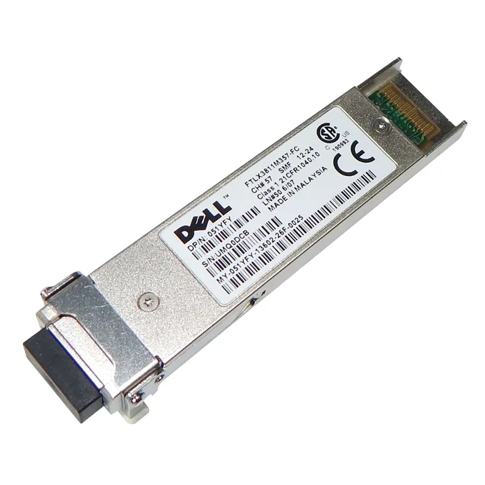 Dell 51YFY | 10Gb/s 10GBase-DWDM Single-Mode Fibre 1531.90nm 80km Duplex LC Connector XFP Transceiver Module Refurbished - Dell refurbished available on Gotodirect