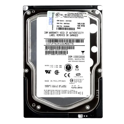 IBM 26K5838 | 146GB 10000RPM SAS 3Gb/s Hot Swappable 3.5-Inch Hard Drive Refurbished -  refurbished available on Gotodirect