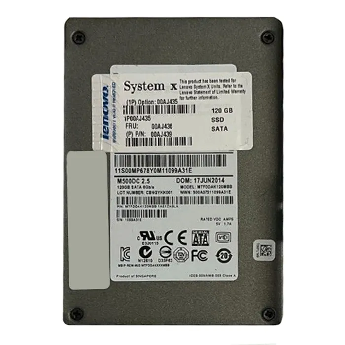 IBM 00AJ435 | 120GB Multi-Level Cell SATA 6Gb/s Hot Swappable 3.5-Inch Solid State Drive for System x3550 M5 Refurbished -  refurbished available on Gotodirect
