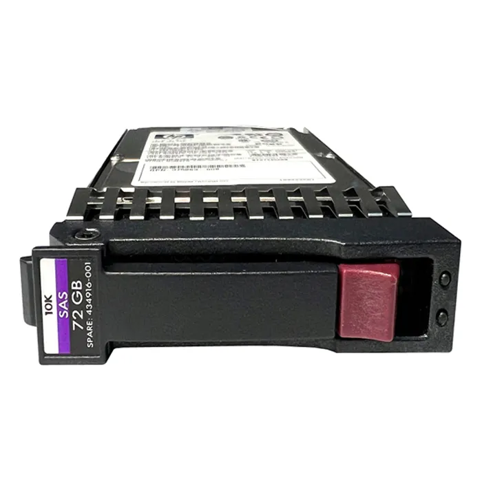 HP 434916-001 | 72GB 10000RPM SAS 3Gb/s Hot-Pluggable Single Port SFF 2.5-inch Enterprise Hard Drive forGen1/7 ProLiant Server/Storage Array Refurbished - Hewlett-Packard (ou HP en abrégé) refurbished available on Gotodirect