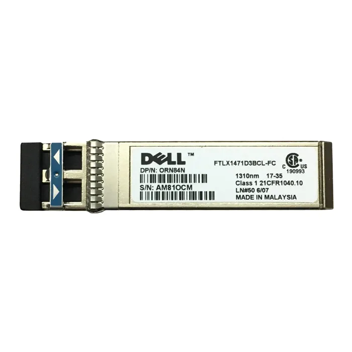 Dell FTLX1471D3BCL-FC | 10Gb/s 10GBase-LR Single-Mode Fibre 1310nm 10km Duplex LC Connector SFP+ Transceiver Module Refurbished - Dell refurbished available on Gotodirect