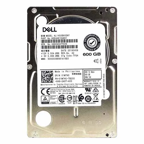 Dell 01W7HC | 600GB 2.5-inch 12GB/s SAS 15000RPM 128MB Cache (512n) Hot-Pluggable Server Hard Drive for PowerEdge G14 - G16 Servers and Storage Arrays Refurbished - Dell refurbished available on Gotodirect