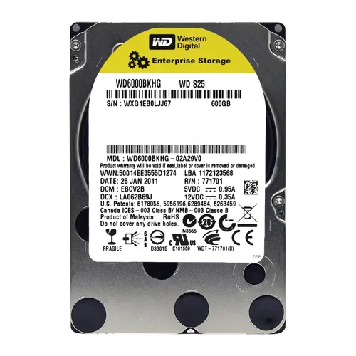Western Digital WD6000BKHG | S25 600GB 10000RPM SAS 6Gb/s 32MB Cache (CE) 2.5-Inch Hard Drive Refurbished - Western Digital refurbished available on Gotodirect