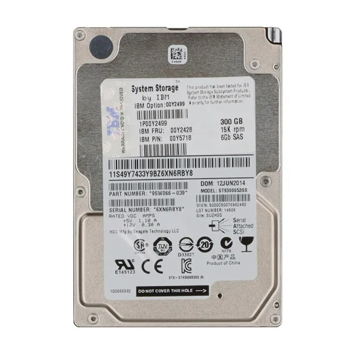 IBM 00Y2499 | 300GB 15000RPM SAS 6Gb/s Hot-Swappable 2.5-Inch Hard Drive Refurbished -  refurbished available on Gotodirect