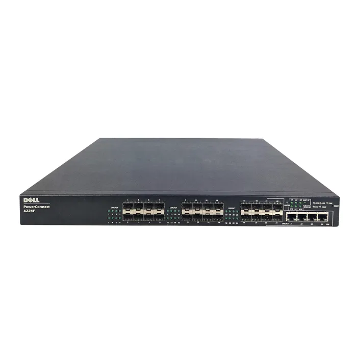 Dell 06224F | PowerConnect 6224F 24 x SFP Ports 1000Base-X + 4 x SFP combo Ports Layer 3 Managed 1U Rack-mountable Gigabit Ethernet Network Switch Refurbished - Dell refurbished available on Gotodirect