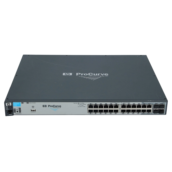 HP J9145-69001 | ProCurve 2910al Series 2910al-24G 20 x RJ-45 Ports 10/100/1000Base-T + 4 x Dual Personality RJ-45/SFP (mini-GBIC) Ports Layer 3 Managed Rack-mountable Gigabit Ethernet Network Switch Refurbished - Hewlett-Packard (ou HP en abrégé) refurbished available on Gotodirect