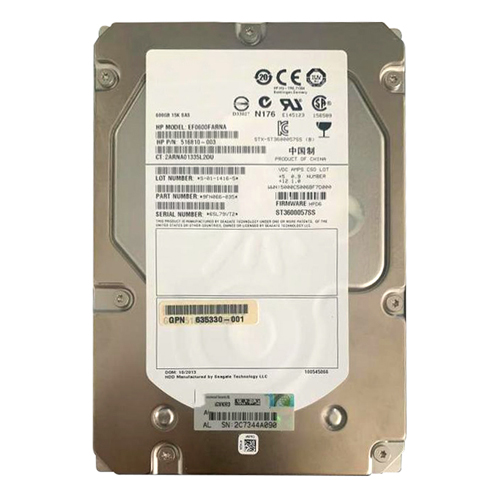 HP 635330-001 | 600GB 15000RPM SAS 6Gb/s 16MB Cache Hot-Pluggable Dual Port 3.5-inch Hard Drive for EVA M6612 Refurbished - Hewlett-Packard (ou HP en abrégé) refurbished available on Gotodirect