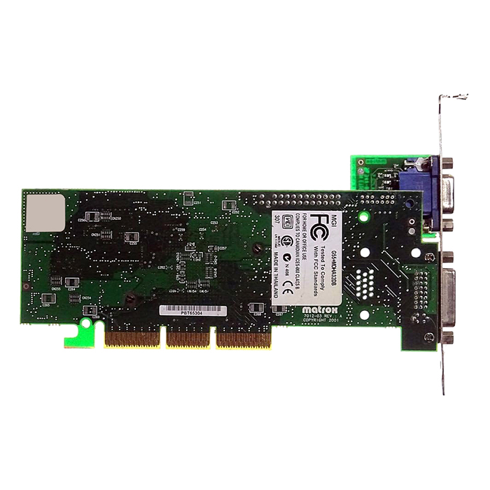 Matrox G55MDHA32DB | Millennium G550 32MB DDR DVI/ TV-Out AGP 4x Video Graphics Card Refurbished -  refurbished available on Gotodirect