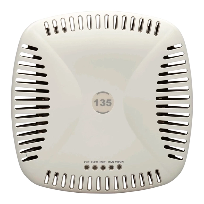 HP JX773A | Aruba AP-135 IEEE 802.11n 5GHz 450Mbit/s 2 x Ports PoE+ 1000Base-T 6 x Internal Omni-Directional Antennas Wireless Access Point Refurbished - Hewlett-Packard (ou HP en abrégé) refurbished available on Gotodirect