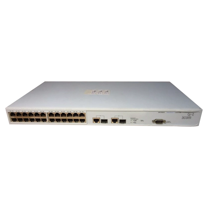 3Com 3CR17500-91 | SuperStack 3 3226 24-Ports 10Base-T/100Base-TX Fast Ethernet L3 Managed Switch with 2x (mini-GBIC) SFP Ports Refurbished -  refurbished available on Gotodirect