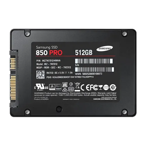 Samsung MZ-7KE512BW | 850 PRO Series 512GB Multi-Level Cell SATA 6Gb/s 7mm 2.5-Inch Solid State Drive Refurbished - Samsung refurbished available on Gotodirect