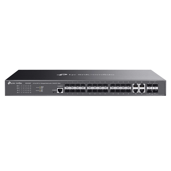 TP-LINK SG3428XF | Omada 24-Port SFP L2+ Managed Switch with 4 10GE SFP+ Slots Refurbished - TP-Link refurbished available on Gotodirect
