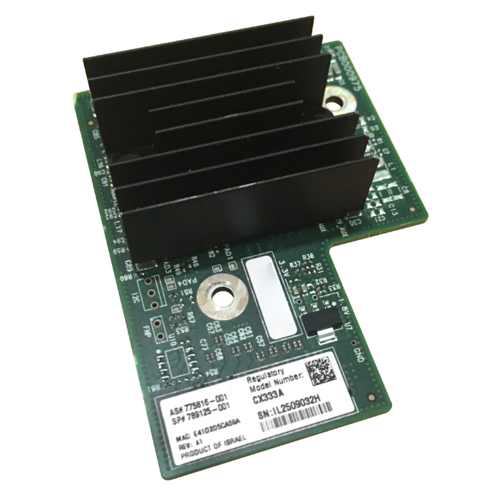 HP 789125-001 | 1-Port QSFP+CX3Pro NIC Pro Mezzanine Card for ProLiant SE2160w Gen9 Refurbished - Hewlett-Packard (ou HP en abrégé) refurbished available on Gotodirect