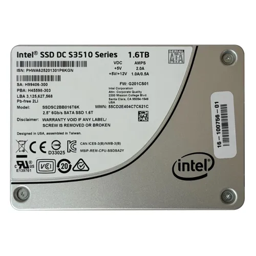 Intel SSDSC2BB016T6K | S3610 Series 1.6TB Multi-Level Cell SATA 6Gb/s Endurance 2.5-Inch Solid State Drive Refurbished - Intel refurbished available on Gotodirect
