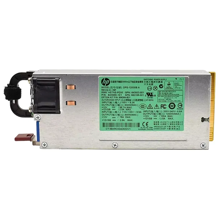HP 660185-001 | 1200-Watts 100V-240V AC Common Slot Platinum Hot-Pluggable Power Supply for ProLiant DL320E/DL360E/DL360P Refurbished - Hewlett-Packard (ou HP en abrégé) refurbished available on Gotodirect
