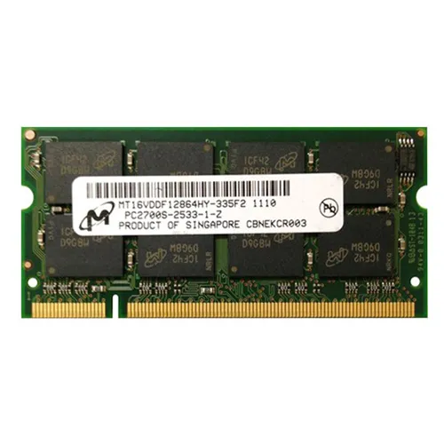 Micron MT16VDDF12864HY-335F2 | 1GB DDR-333MHz PC2700 Non-ECC Unbuffered SODIMM CL2.5 2Rx8 2.5V 200-Pin Memory Module Refurbished -  refurbished available on Gotodirect