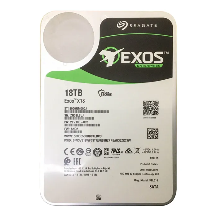Seagate 2TV103-002 | Exos X18 18TB 7200RPM SATA 6Gb/s 256MB Cache 3.5-Inch Enterprise Hard Drive Refurbished - Seagate refurbished available on Gotodirect