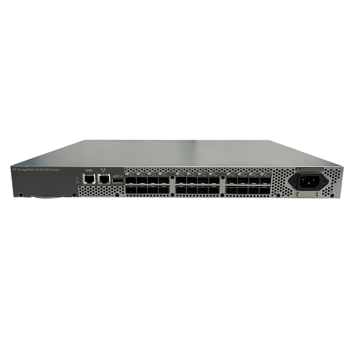 HP AM868A#ABA | StorageWorks 8/24 Base 16 x Ports 8GbE SFP Active 1U Rack-mountable Layer 2 Managed SAN Switch Refurbished - Hewlett-Packard (ou HP en abrégé) refurbished available on Gotodirect