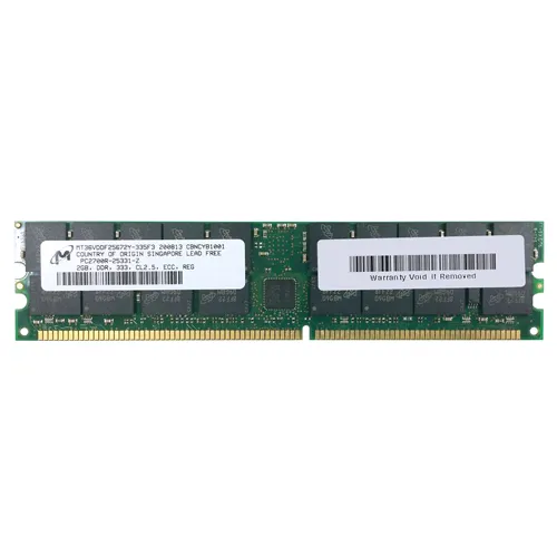 Micron MT36VDDF25672Y-335 | 2GB DDR-333MHz PC2700 ECC Registered RDIMM CL2.5 2Rx4 2.5V 184-Pin Memory Module Refurbished -  refurbished available on Gotodirect
