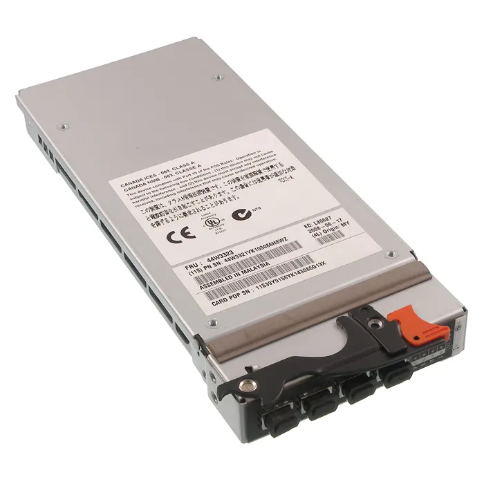 Buy IBM 44W3323 | 4 x Ports Optical Pass-Thru I/O Module for EServer BladeCenter Refurbished - $226.67 IBM 44W3323 | 4 x Ports Optical Pass-Thru I/O Module for EServer BladeCenter Refurbished - refurbished available on Gotodirect