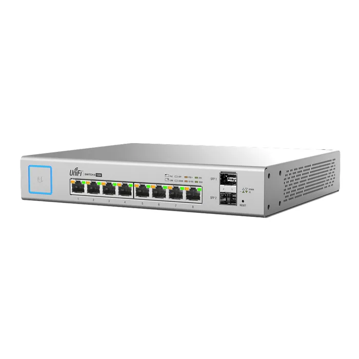 Ubiquiti US-8-150W | UniFi 8 x RJ-45 Ports PoE+ 1000Base-T + 2 x SFP Ports Layer 2 Managed Gigabit Ethernet Network Switch Refurbished - Ubiquiti refurbished available on Gotodirect