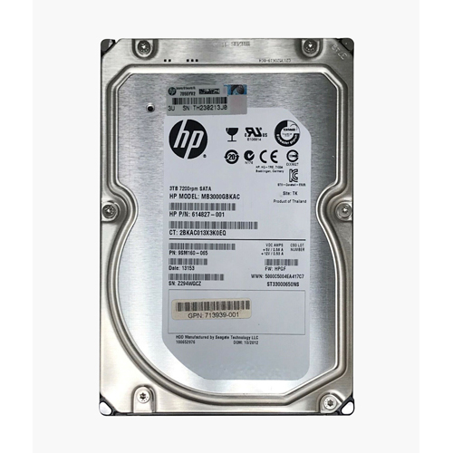HP MB3000GBKAC | 3TB 7200RPM SATA 6Gb/s Hot-Pluggable 3.5-Inch Midline Hard Drive for ProLiant Servers Refurbished - Hewlett-Packard (ou HP en abrégé) refurbished available on Gotodirect