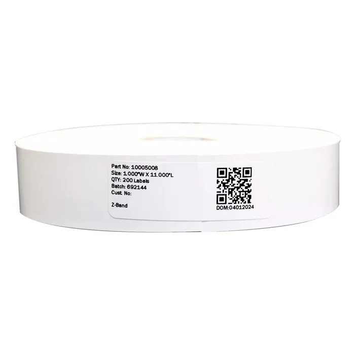 Zebra 10005008-R | Direct Thermal Wristband Single Roll for Printer Refurbished - Zebra Technologies (si la marque se réfère à l refurbished available on Gotodirect