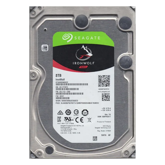 Seagate ST8000VN0022 | IronWolf NAS 8TB 3.5-inch 6GB/s SATA 7200RPM 256MB Cache Server Hard Drive Refurbished - Seagate refurbished available on Gotodirect