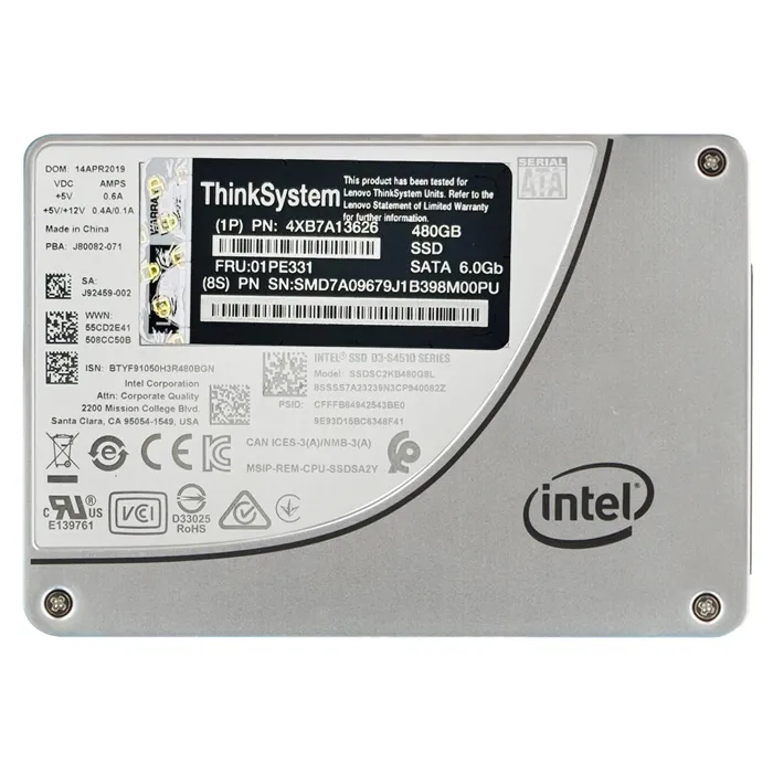 Lenovo 01PE331 | 480GB TLC SATA 6GB/s Hot Swap 3.5-Inch Internal Solid State Drive Refurbished - Lenovo refurbished available on Gotodirect