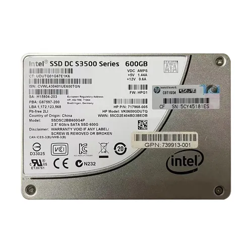 HP VK0600GDUTQ | 600GB SATA 6Gb/s 2.5-Inch Enterprise Solid State Drive for ProLiant Servers Refurbished - Hewlett-Packard (ou HP en abrégé) refurbished available on Gotodirect