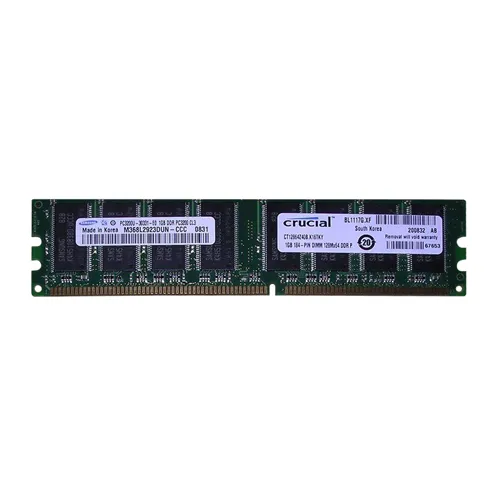 Samsung M368L2923DUN-CCC | 1GB DDR-400MHz PC3200 Non-ECC Unbuffered UDIMM CL3 2Rx8 2.5V 184-Pin Memory Module Refurbished - Samsung refurbished available on Gotodirect