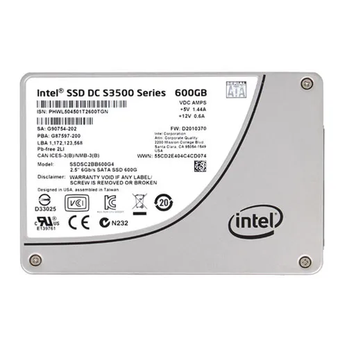 Intel SSDSC2BB600G4 | DC S3500 600GB Multi-Level Cell SATA 6Gb/s 2.5-Inch Solid State Drive Refurbished - Intel refurbished available on Gotodirect