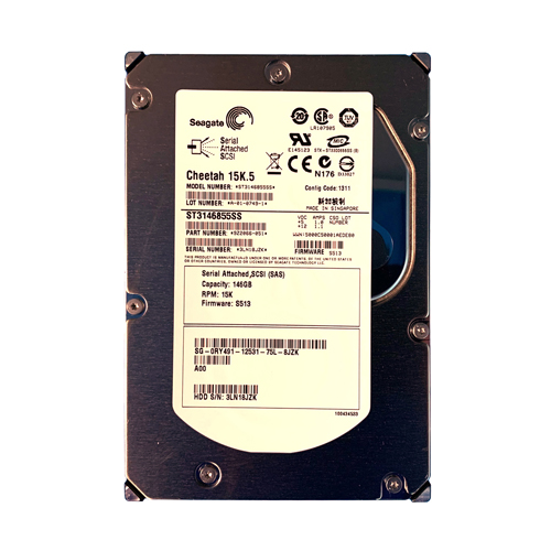 Dell 0RY491 | 146GB 15000RPM SAS 3Gb/s Hot-Pluggable 16MB Cache 3.5-Inch Hard Drive for PowerEdge Server & PowerVault Storage Array Refurbished - Dell refurbished available on Gotodirect