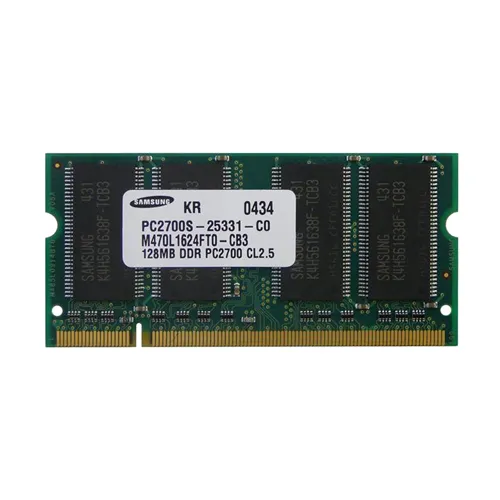 Samsung M470L1624FT0-CB3 | 128MB DDR-333MHz PC2700 Non-ECC Unbuffered SODIMM CL2.5 1Rx16 2.5V 200-Pin Memory Module Refurbished - Samsung refurbished available on Gotodirect