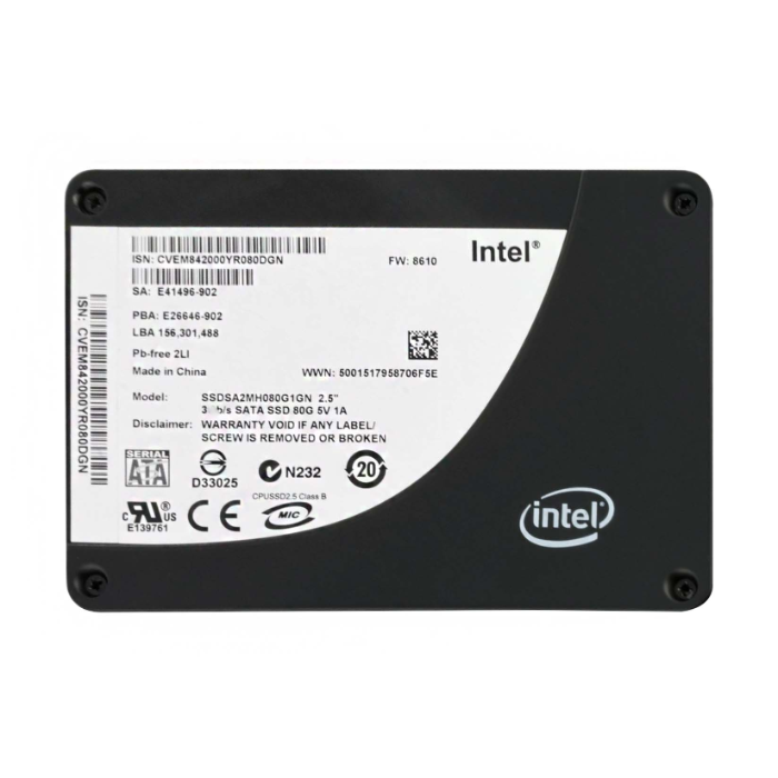 Intel SSDSA2MH080G1C1 | X25-M 80GB Multi-Level Cell SATA 3Gb/s 2.5-Inch Solid State Drive Refurbished - Intel refurbished available on Gotodirect