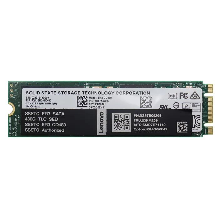 Lenovo 4XB7A90049 | 480GB SATA 6Gb/s Read Intensive M.2 Solid State Drive for ThinkSystem Refurbished - Lenovo refurbished available on Gotodirect