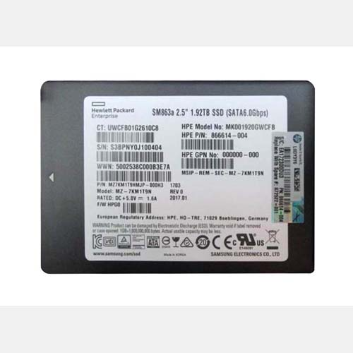 Buy HP 872522-001 | 1.92TB SATA 6Gb/s Hot-Pluggable Mixed Use SFF 2.5-Inch Solid State Drive for ProLiant ML350 Gen10 Refurbished - $665.71 HP 872522-001 | 1.92TB SATA 6Gb/s Hot-Pluggable Mixed Use SFF 2.5-Inch Solid State Drive for ProLiant ML350 Gen10 Refurbished - Hewlett-Packard (ou HP en abrégé) refurbished available on Gotodirect