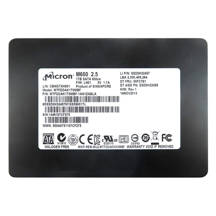 Micron MTFDDAK1T0MBF | 1TB Multi-Level Cell SATA 6Gb/s NAND Flash 2.5-Inch Solid State Drive Refurbished -  refurbished available on Gotodirect