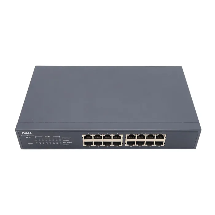 Dell WJ568 | PowerConnect 2216 16 x Ports 10/100Base-T Layer 2 Unmanaged 1U Rack-mountable Fast Ethernet network Switch Refurbished - Dell refurbished available on Gotodirect