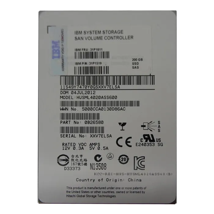 IBM 31P1611 | 200GB Multi-Level Cell SAS 6Gb/s 2.5-Inch Solid State Drive Refurbished -  refurbished available on Gotodirect