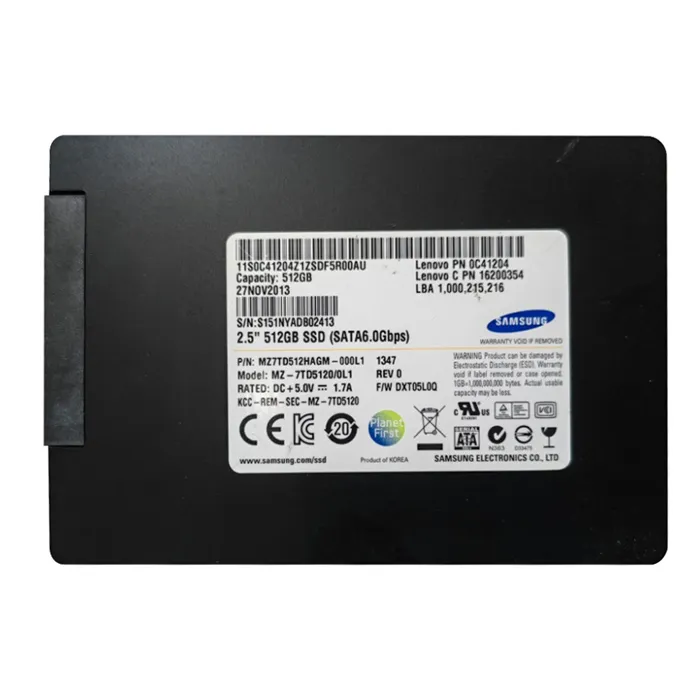 Samsung MZ7TD512HAGM-000L1 | PM841 Series 512GB Triple-Level-Cell SATA 6Gb/s 7mm TCG Opal 2.0 2.5-Inch Solid State Drive Refurbished - Samsung refurbished available on Gotodirect