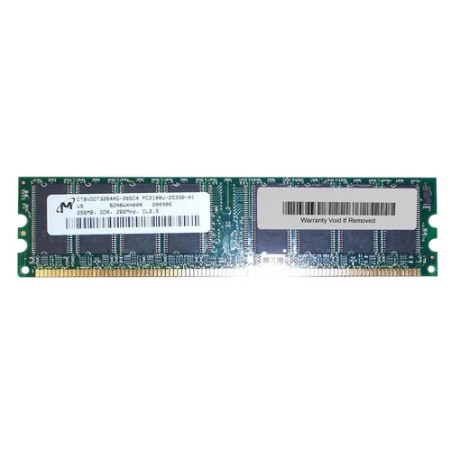 Micron CT8VDDT3264AG-265C4 | 256MB DDR-266MHz PC-2100 Non-ECC Unbuffered UDIMM CL2.5 1Rx8 2.5V 184-Pin Memory Module Refurbished -  refurbished available on Gotodirect