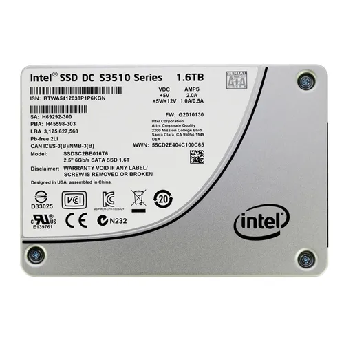 Intel SSDSC2BB016T601 | DC S3510 1.6TB Multi-Level Cell SATA 6Gb/s 2.5-Inch Solid State Drive Refurbished - Intel refurbished available on Gotodirect