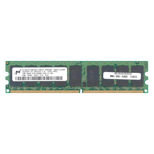Micron MT18HTF12872AY-53EA1 | 1GB DDR2-533MHz PC2-4200 ECC Unbuffered UDIMM CL4 2Rx8 1.8V 240-Pin Memory Module Refurbished -  refurbished available on Gotodirect