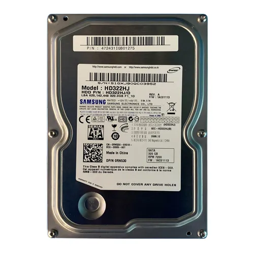 Dell RN530 | 320GB 7200RPM SATA 3Gb/s 16MB Cache 3.5-Inch Hard Drive Refurbished - Dell refurbished available on Gotodirect