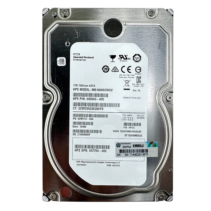 HP MB1000GCWCV | 1TB 7200RPM SATA 6GB/s Hot-Pluggable 3.5-Inch LPc Hard Drive for ProLiant Gen8/Gen9/Gen10/Gen10+/Gen11 Servers Refurbished - Hewlett-Packard (ou HP en abrégé) refurbished available on Gotodirect
