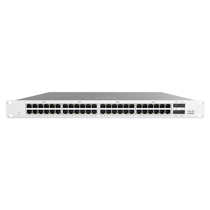 Cisco MS120-48-HW | Meraki MS120-48 RJ-45 48 x Ports 10/100/1000Base-T + 4 x SFP Ports Uplink Layer 2 Managed Gigabit Ethernet Compact Switch Refurbished - Cisco Systems Inc. refurbished available on Gotodirect
