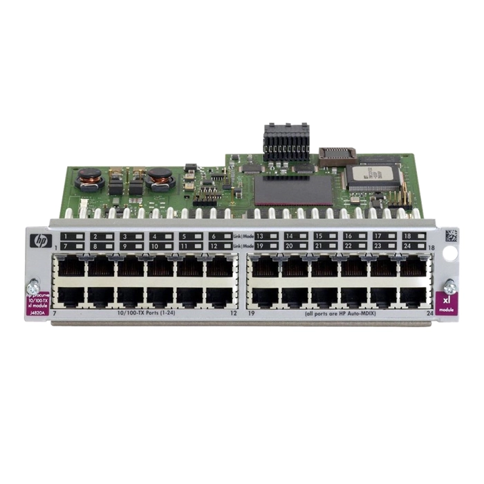 HP J4820BZ | ProCurve Switch XL 24 x Ports 10/100Base-TX Layer 2 Managed Network Switch Module Refurbished - Hewlett-Packard (ou HP en abrégé) refurbished available on Gotodirect