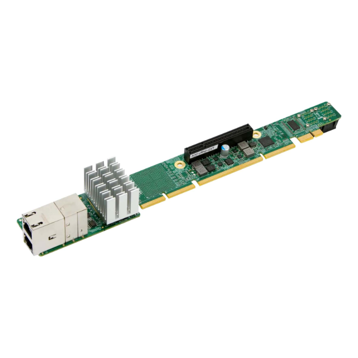 Supermicro AOC-URN2-I2XT | 2-Ports 10GbE RJ45 PCI Express 3.0 x8 1U Ultra Riser Card Refurbished -  refurbished available on Gotodirect