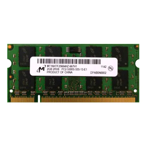 Micron MT16HTF25664HZ-667H1 | 2GB DDR2-667MHz PC2-5300 Non-ECC Unbuffered SODIMM CL5 2Rx8 1.8V 200-Pin Memory Module Refurbished -  refurbished available on Gotodirect